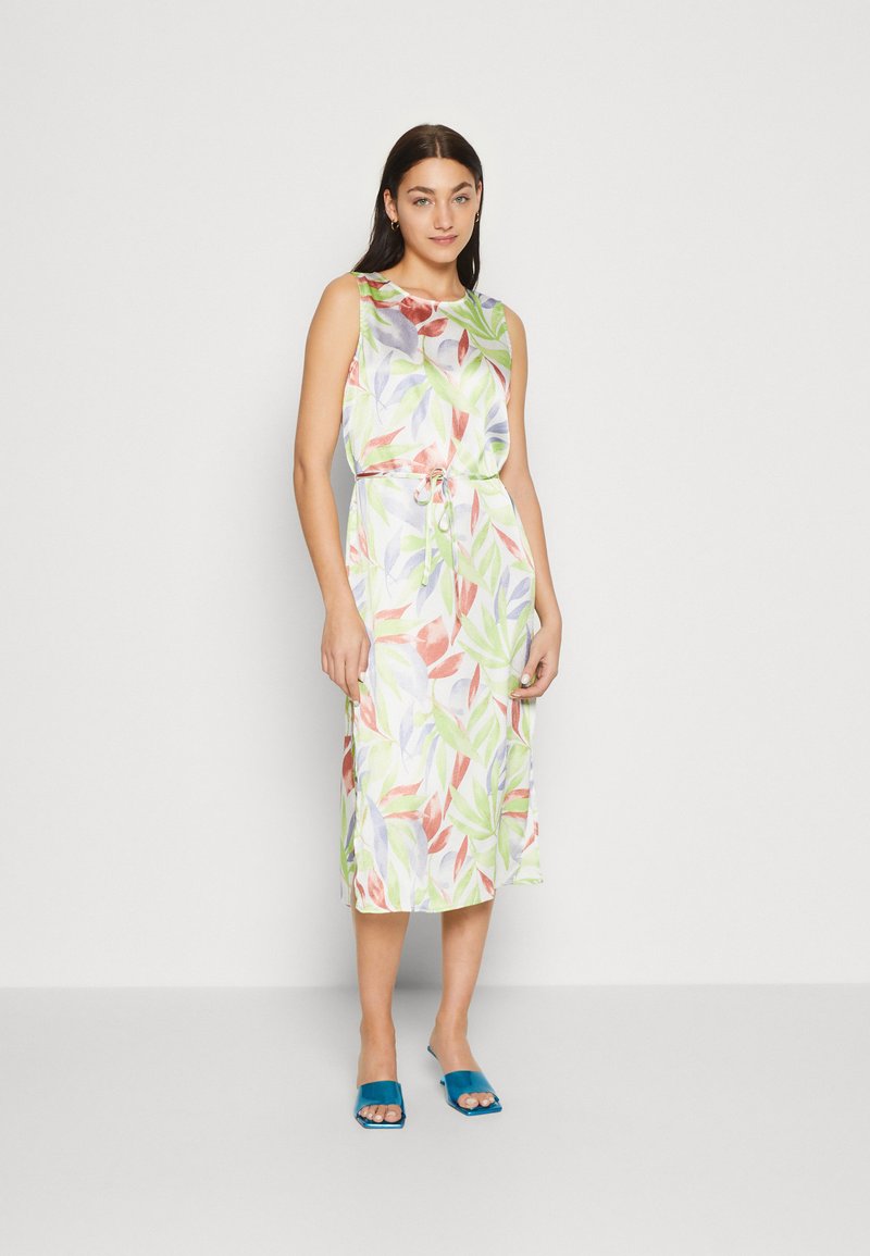 VILA VIPAPER MIDI DRESS - Robe de jour - cloud dancer