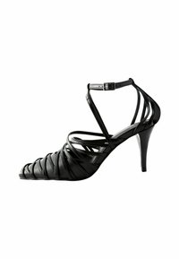 FOREVER COMFORT  CAGE CLOSED POINT TOE STRAPPY REGULAR FIT - Hoge hakken - black