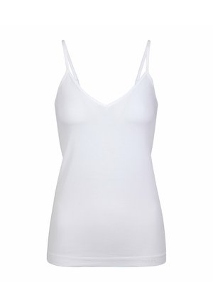 FALKE, SEAMLESS TOP - Caraco - white