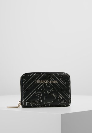 Versace Jeans QUILTED SMALL ZIP ARROUND - Portafoglio - schwarz