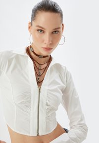 Koton CROP DRAPED - Camicetta - white