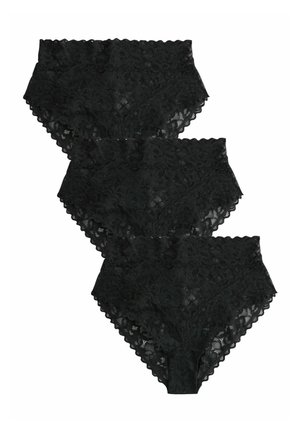 LEG FIT - ALL OVER 3 PACK   - Nohavičky/Slipy - black