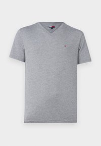 SLIM JASPE V NECK TEE - Základné tričko - grey