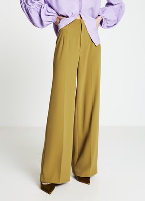 PALAZZO - Pantalon classique - verde kaki