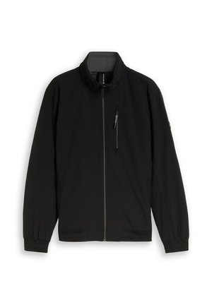 TOM TAILOR, TOM TAILOR JACKEN BLOUSON JACKE MIT VERSTAUBARER KAPUZE - Jas - black