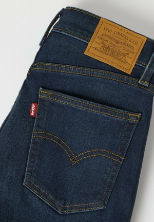 Levi's®, 723 HIGH RISE STRAIGHT TRUE BLUE RINSE - Slim fit jeans - worn midnight - med indigo - flat finish -