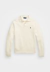 WOOL-COTTON POLO-COLLAR SWEATER - Pullover - andover cream
