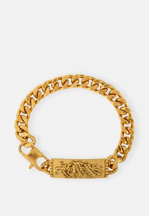 DEATH BEFORE DISHONOR DAGGER CHUNKY BAR BRACELET UNISEX - Bracelet - gold-colored
