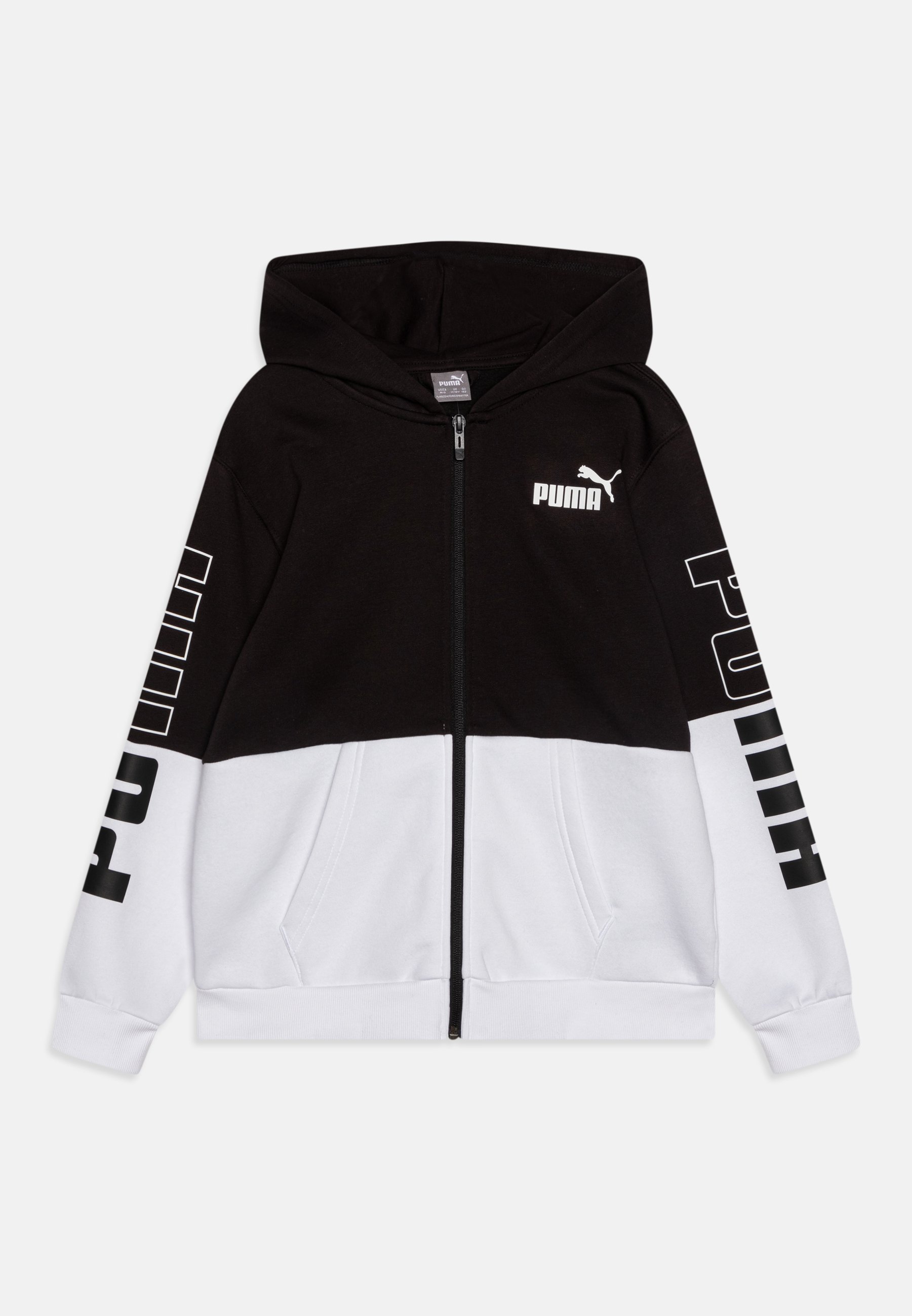 Puma POWER COLORBLOCK FULL ZIP UNISEX - Zip-up sweatshirt - black -  Zalando.de