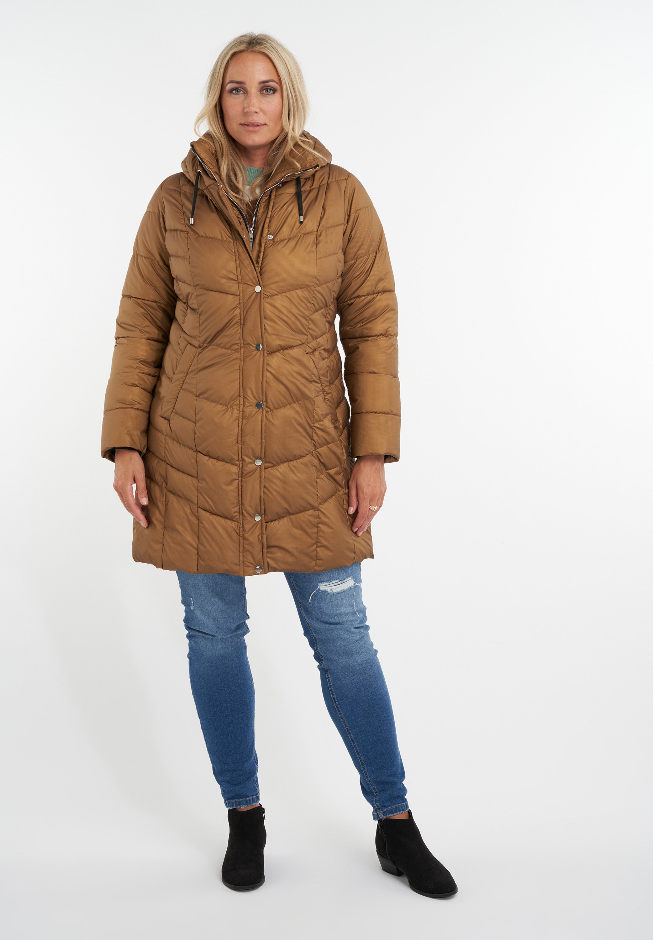 warm core down coat