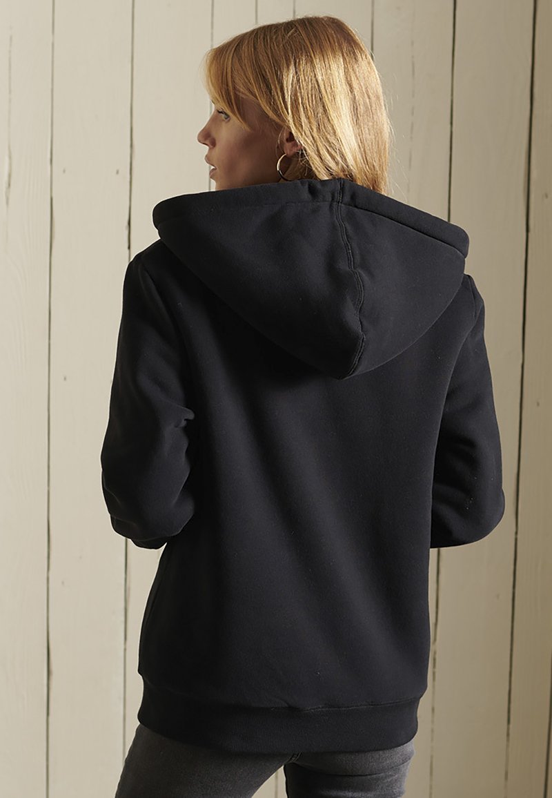 Damen Sweatshirts | Superdry BORG LINED Sweatjacke black/schwarz - AK85785 Damen Sweatshirts | Superdry BORG LINED Sweatjacke black/schwarz - AK85785