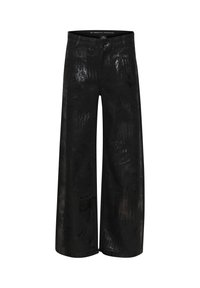 HIGH WIDE - Flared-farkut - black