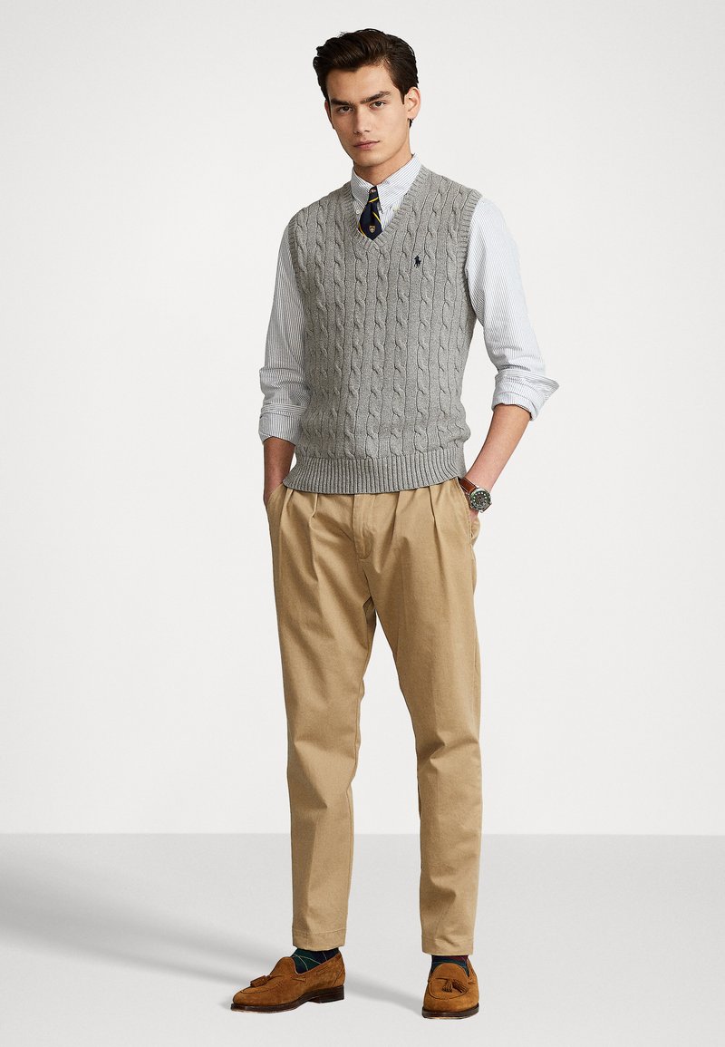 Polo Ralph Lauren CABLE-KNIT COTTON SLEEVELESS JUMPER 