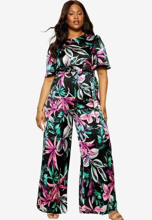 FLUTTER SLEEVE REGULAR FIT - Buksedragter - black
