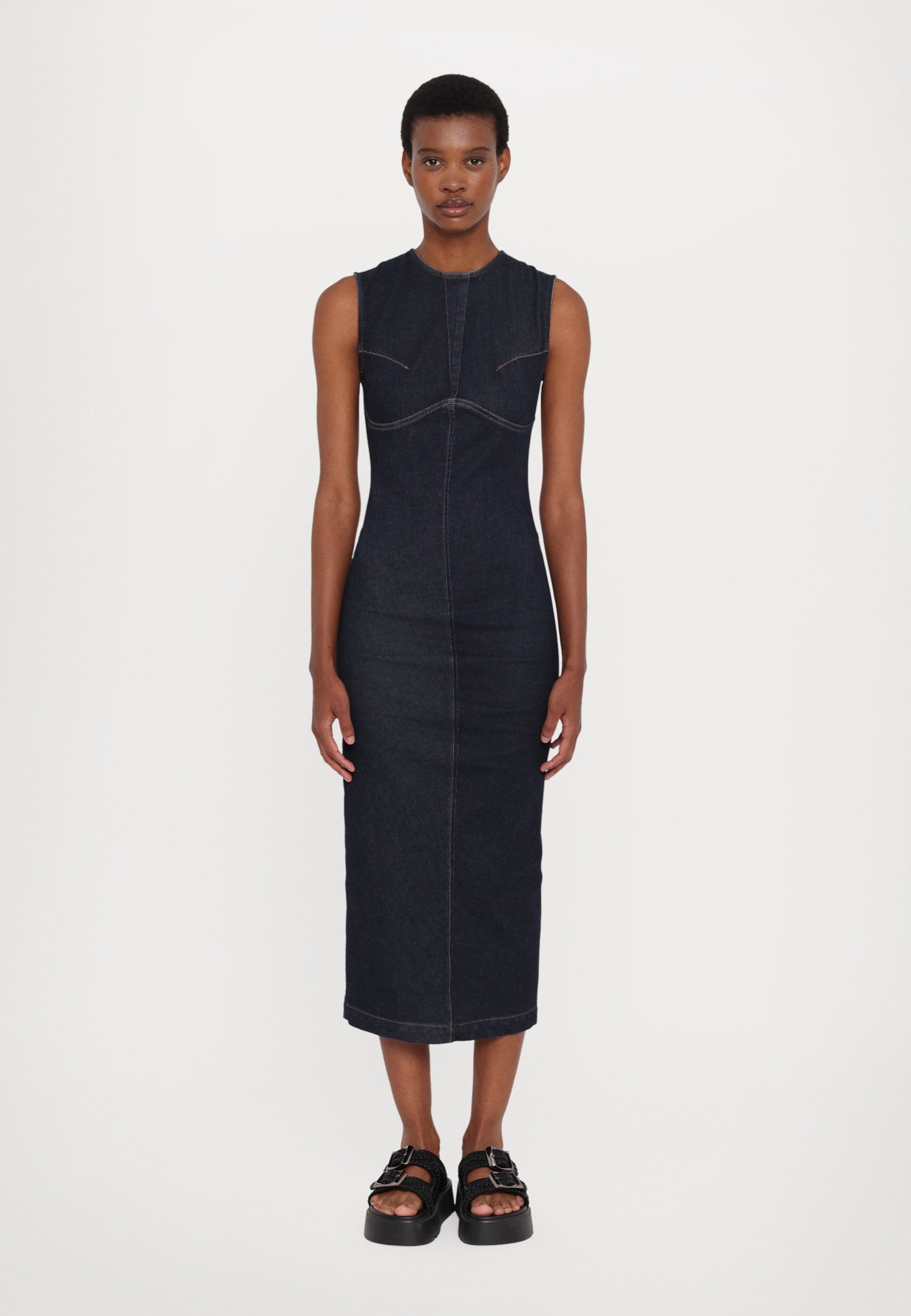 Sportmax GERANIO - Denim dress - midnight blue/dark blue