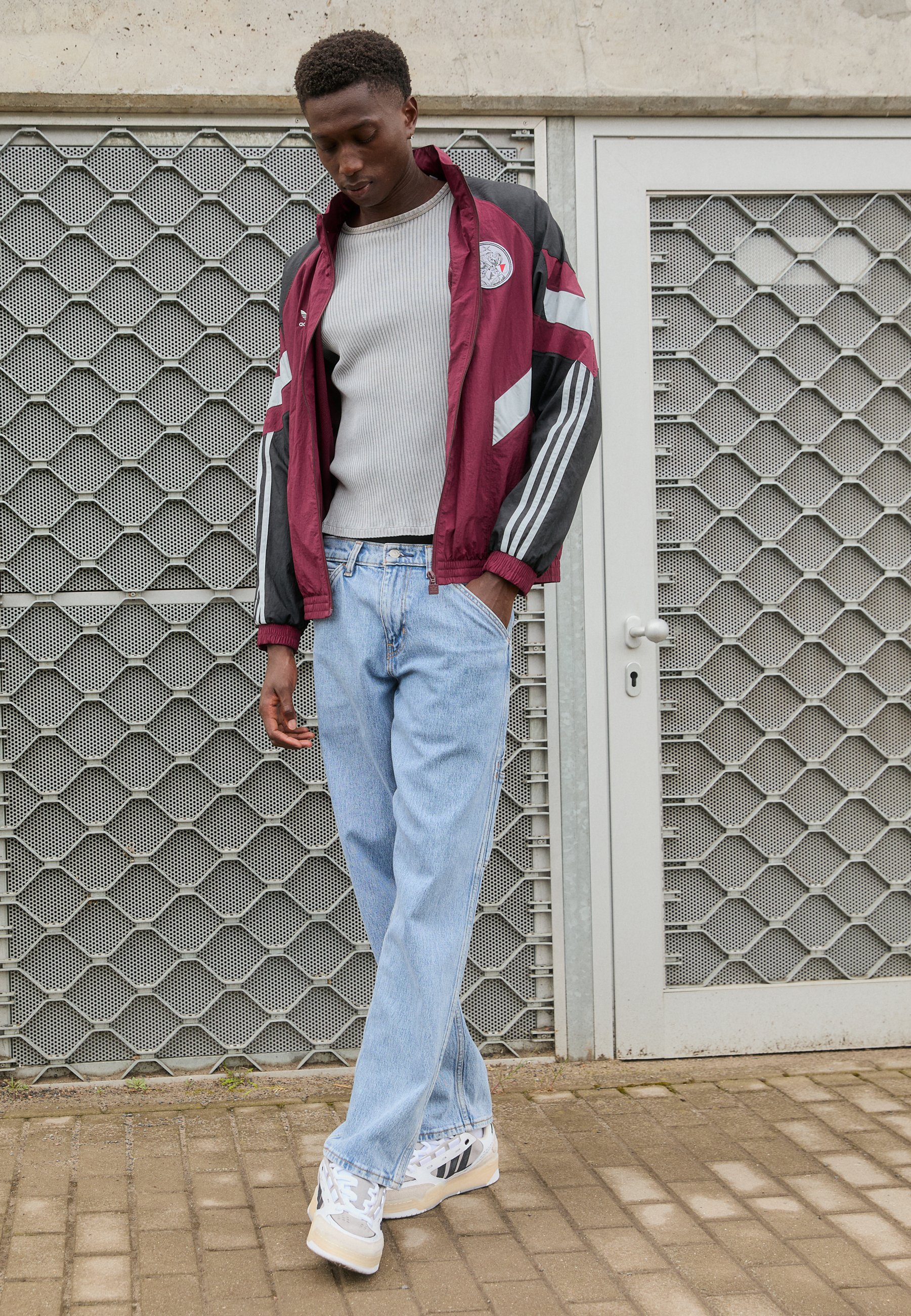 adidas Originals AJAX AMSTERDAM TRACK - Fanartikel - maroon/bordeauxrood -  Zalando.be