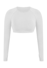 CROPPED LONG SLEEVE THUMB HOLES LINNEA - Maglietta a manica lunga - hellgrau