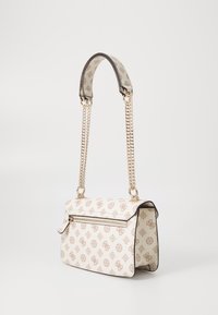 Guess EVELUNE CONVERTIBLE XBODY FLAP - Borsa a tracolla - cream logo