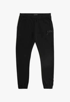 G-STAR, SCRIPT SWEATER PANT - Pantaloni sportivi - dk black