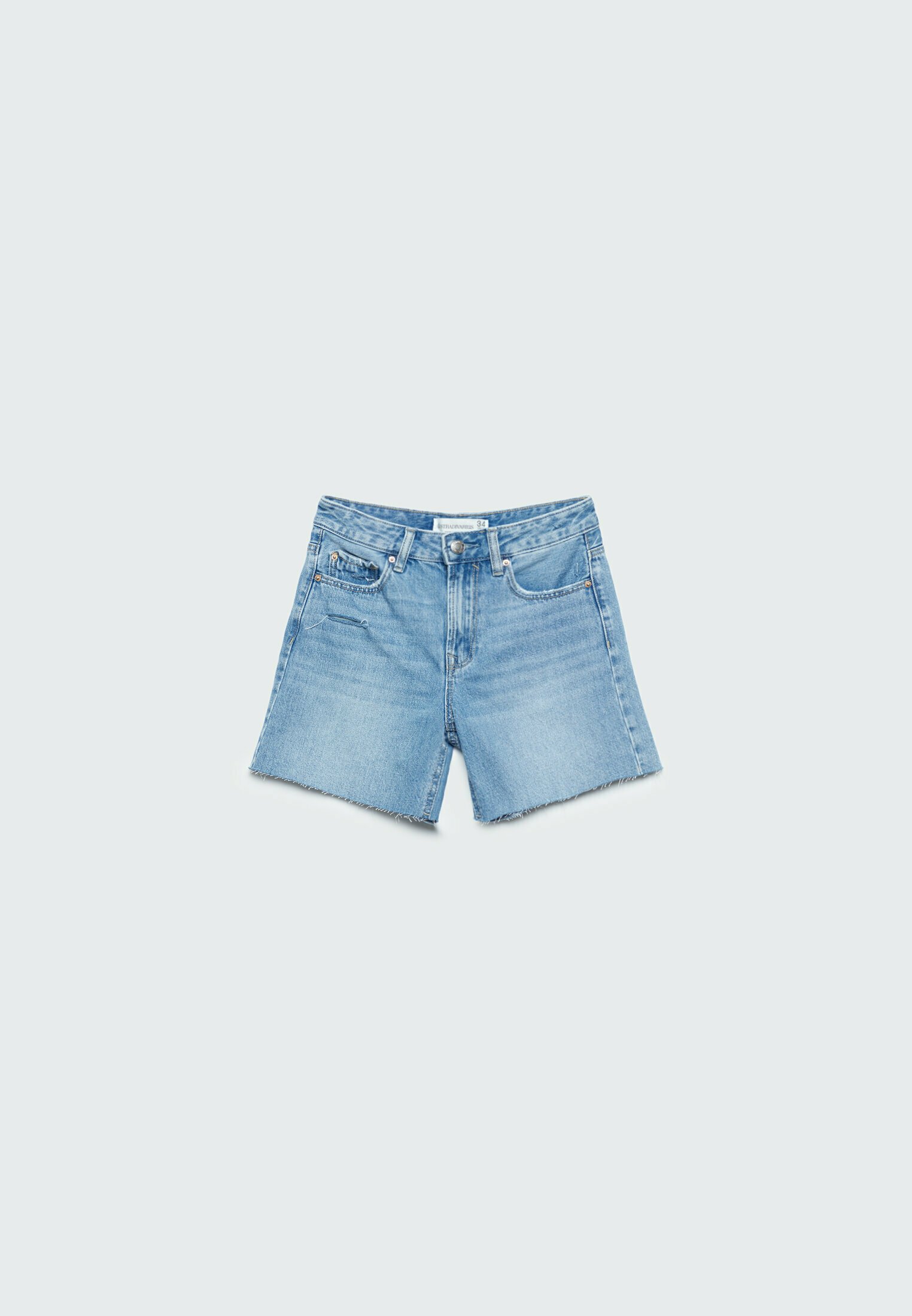 Blue denim shorts