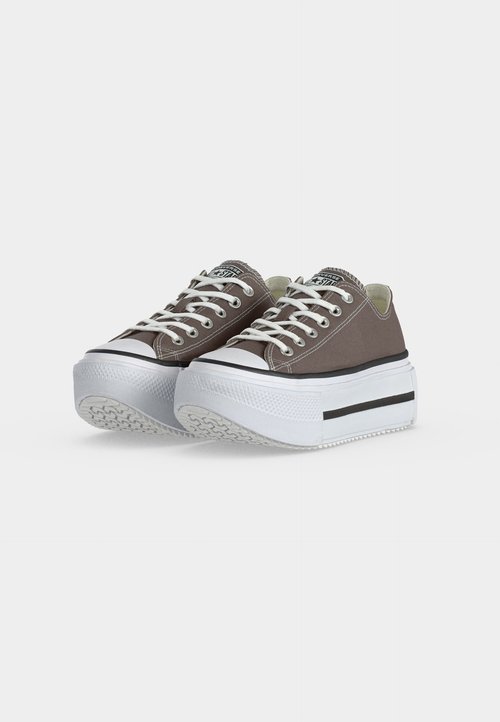 Converse CHUCK TAYLOR ALL STAR LIFT DOUBLE STACK PLATFORM - Trainers - pot hole plum/white/black — photo 3