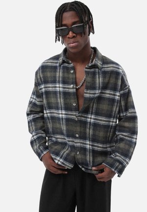 Megaman HOLZFÄLLE - Shirt - grün blau