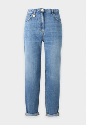 Elisabetta Franchi, WOMEN'S TROUSERS - Džínsy tapered fit - blu vintage