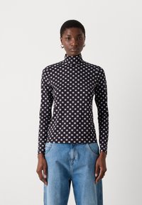 Marc Cain Pikkade varrukatega topp - black/white