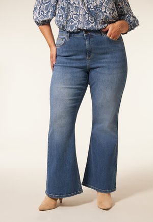JACKIE - Bootcut jeans - medium denim