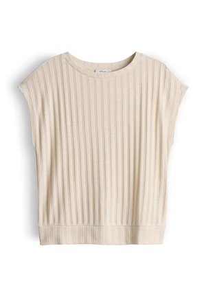 OPUS, RELAXED CLEAN TEXTURED LOOK - T-shirt basic - natural glaze