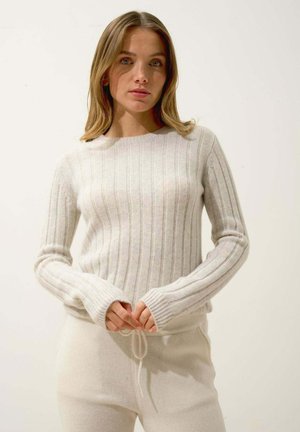 SORREL 6-PLY CREW NECK - Jersey de punto - heather pearl grey