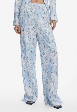 PLEATED LONG  - Pantaloni - blue