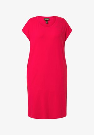Ulla Popken, ZIERSTEINE RUNDHALS HALBARM - Jerseykjole - lychee