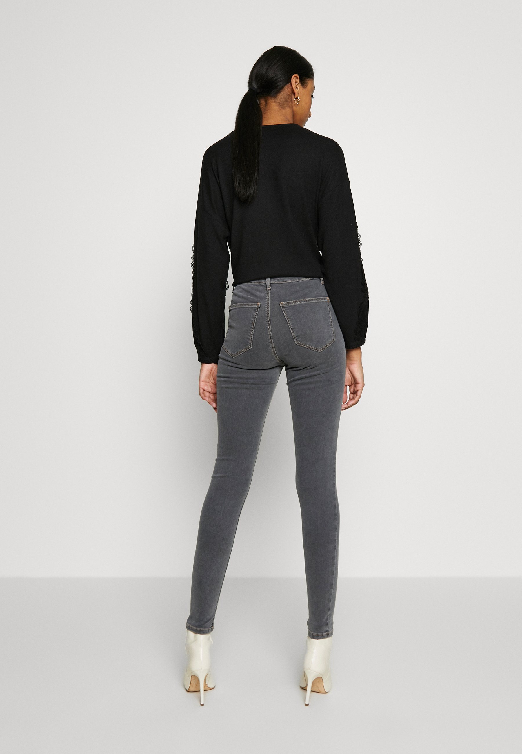 Topshop JONI - Jeans Skinny Fit - grey 