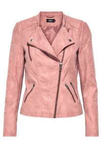 ONLY Imitatieleren jas - light pink