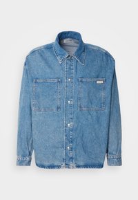 RELAXED SHIRT JACKET - Denim jacket - denim medium