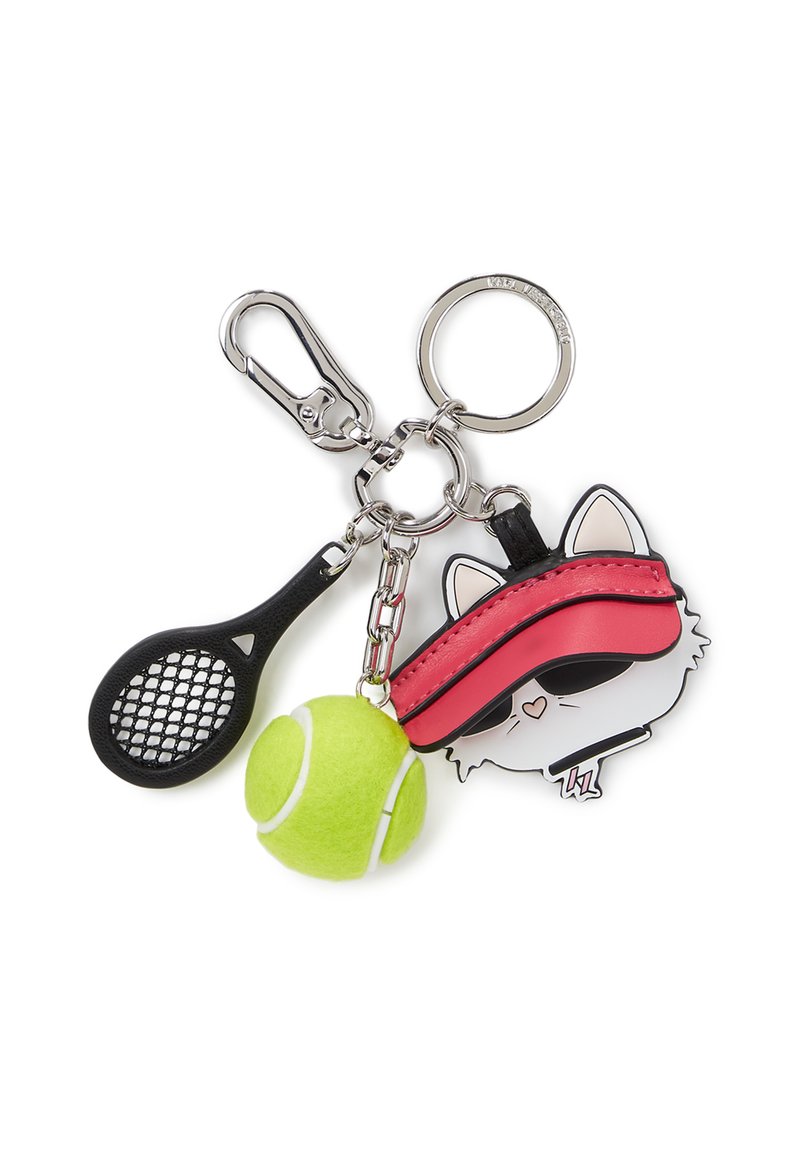 KARL LAGERFELD IKON CHOUPETTE TENNIS - Privjesak za ključeve - persian red