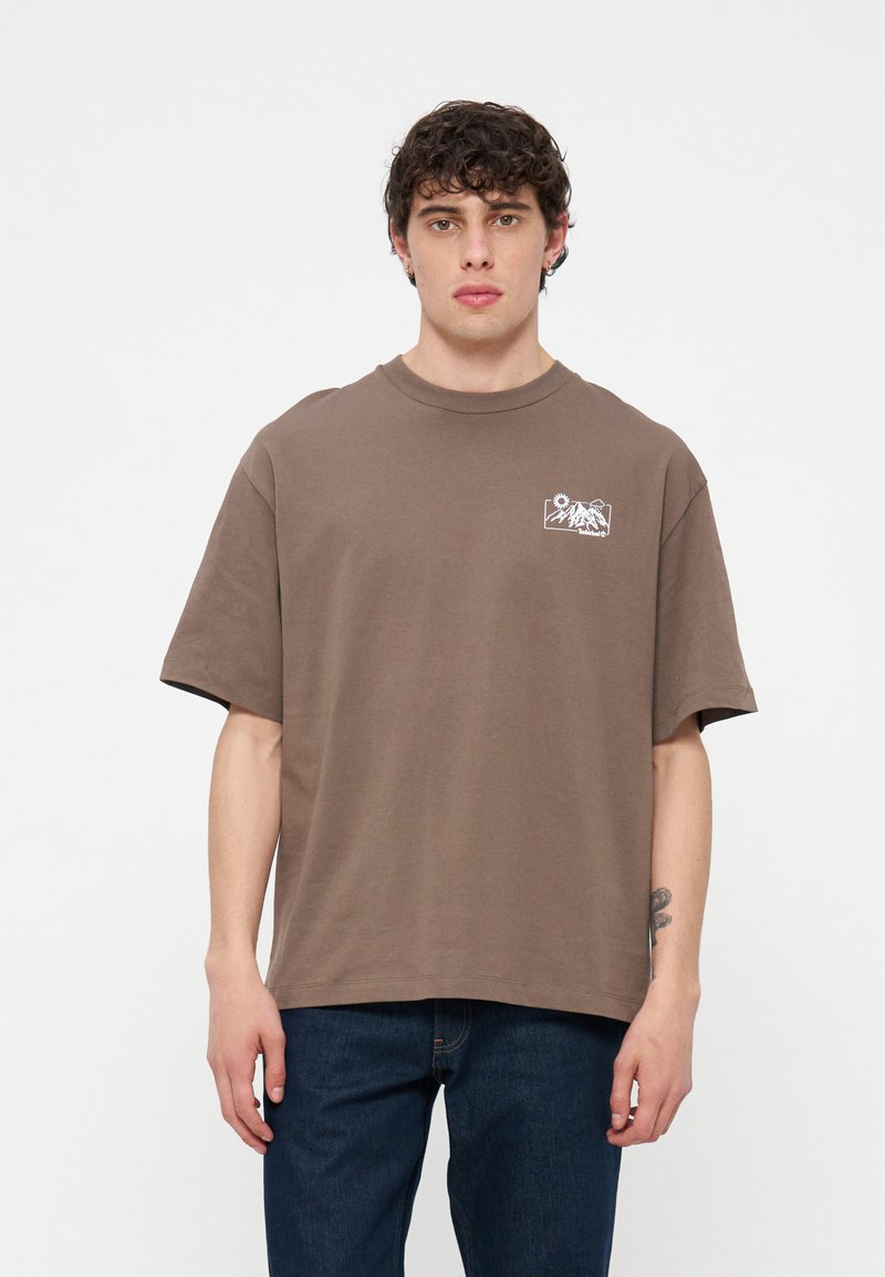 Timberland T-shirt print bruin