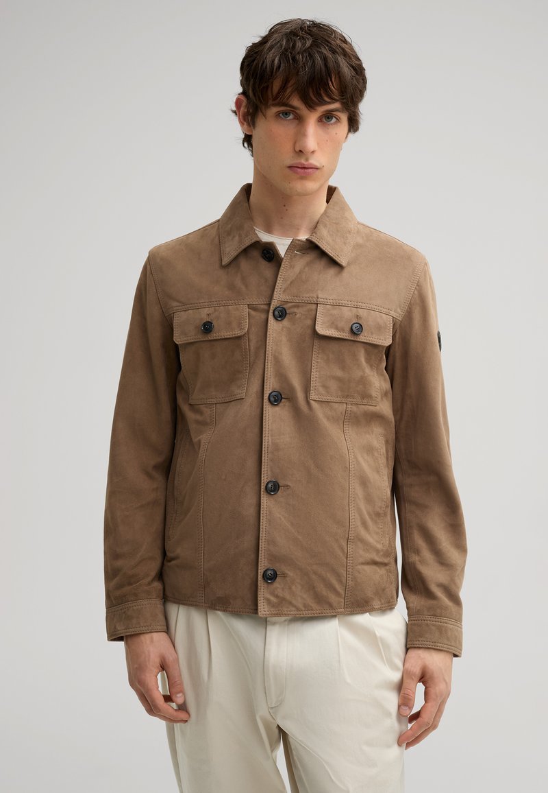 JOOP! RILL - Lederjacke - hellbraun
