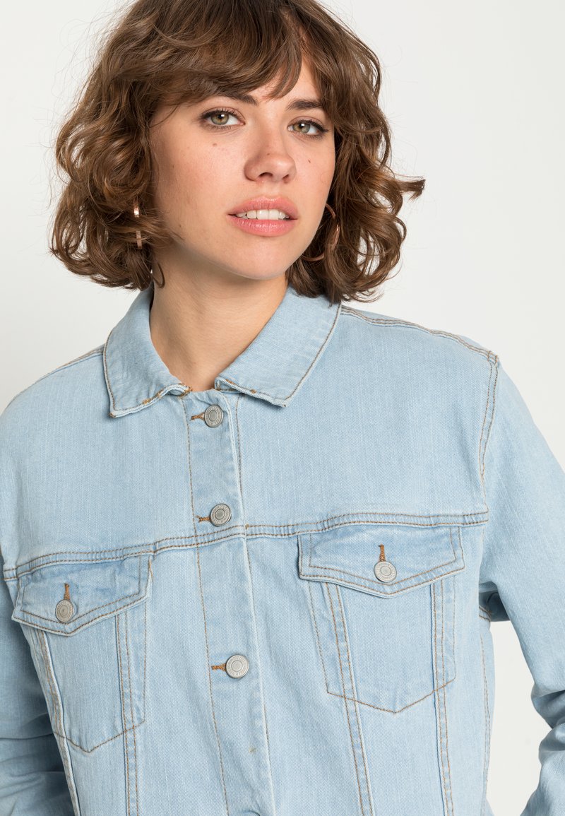 Damen Leichte Jacken | Denim Project MONA RELAX JACKET Jeansjacke sky blue/light-blue denim - HE78607 Damen Leichte Jacken | Denim Project MONA RELAX JACKET Jeansjacke sky blue/light-blue denim - HE78607