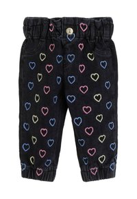 Guess MIT HERZSTICKEREI - Tapered-Farkut - schwarz