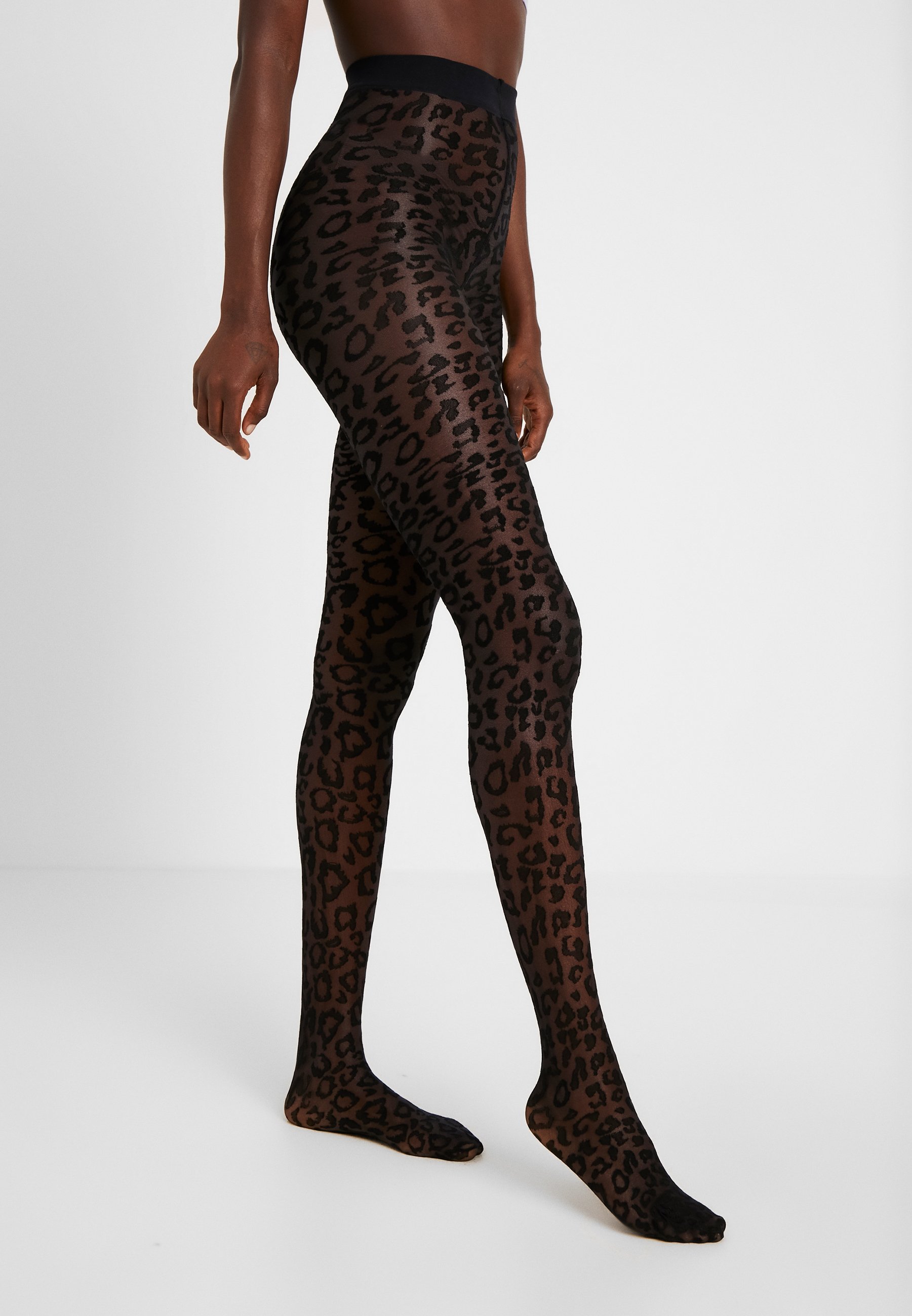 LEOPARD TIGHTS Strumpbyxor black LEOPARD TIGHTS Strumpbyxor black