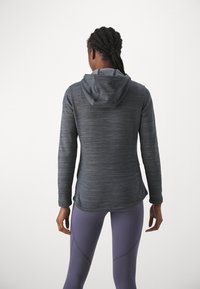 CMP WOMAN JACKET FIX HOOD - Užtrauktuku užsegamas treningas - titanio melange/rose