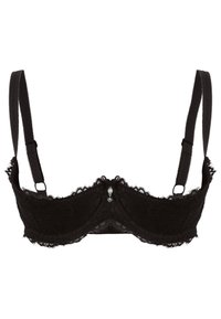BÜSTENHEBE - MIT BÜGEL AUS SPITZE - Balconette bra - schwarz