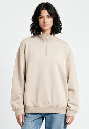 BASIC SUPERHEAVY ZIPPED - Sweatshirt - sand