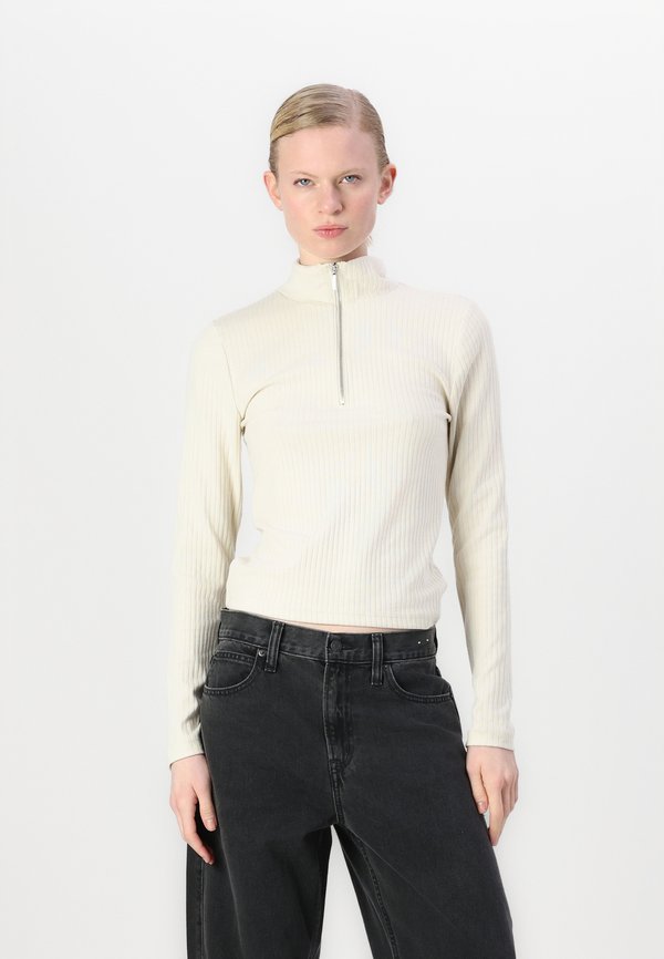 MOD WIDE MOCK  - Long sleeved top - beige