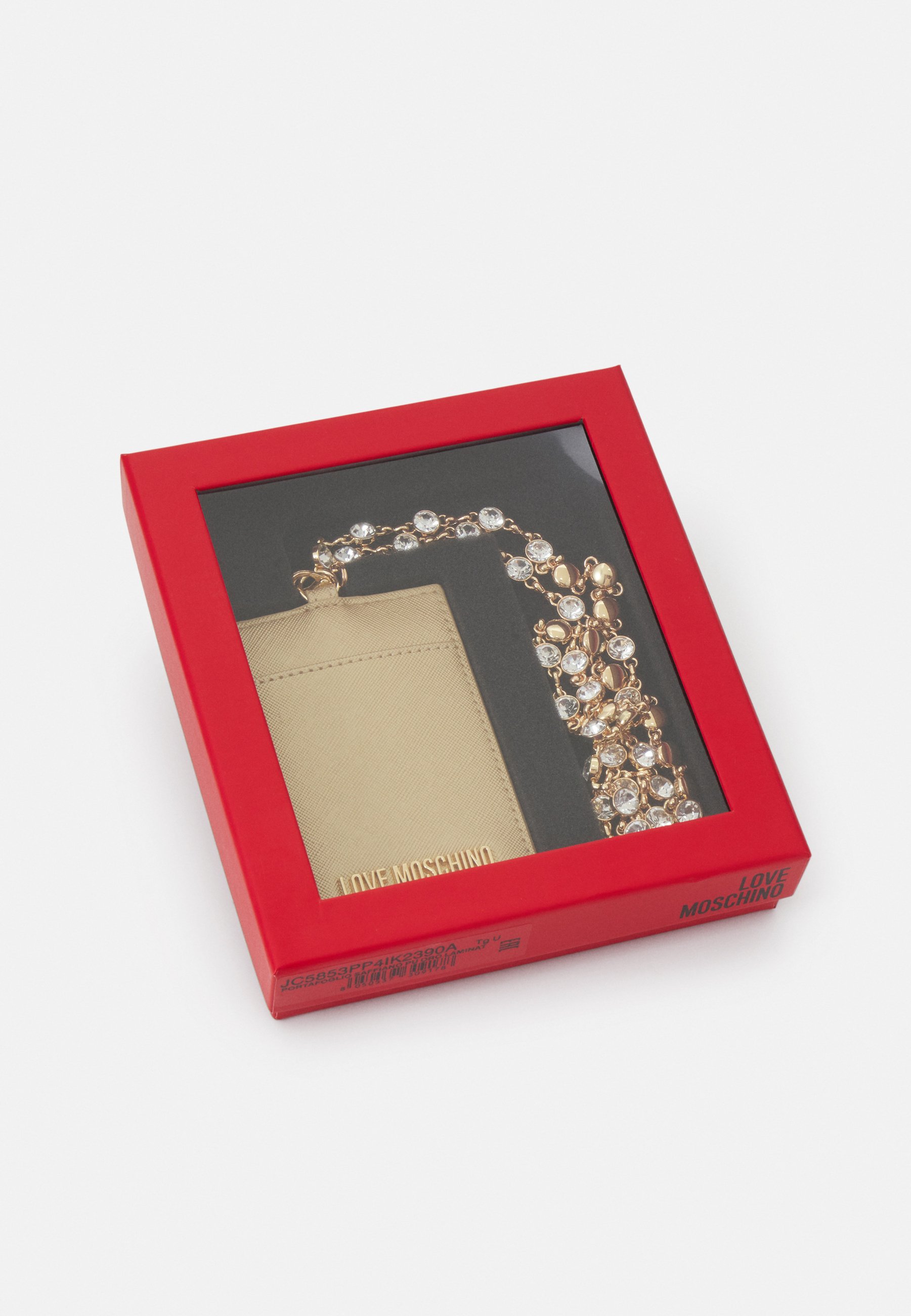 カードケース・名刺入れ Moschino FW22 CARD HOLDER WITH GOLD PLAQUE (81128006_0555) MOSCHINO CARD HOLDER WITH GOLD PLAQUE Style ID 81128006_0555