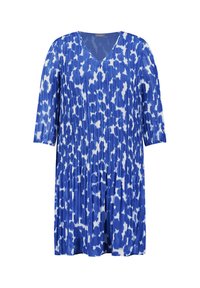 Samoon Freizeitkleid - skydiver blue gemustert