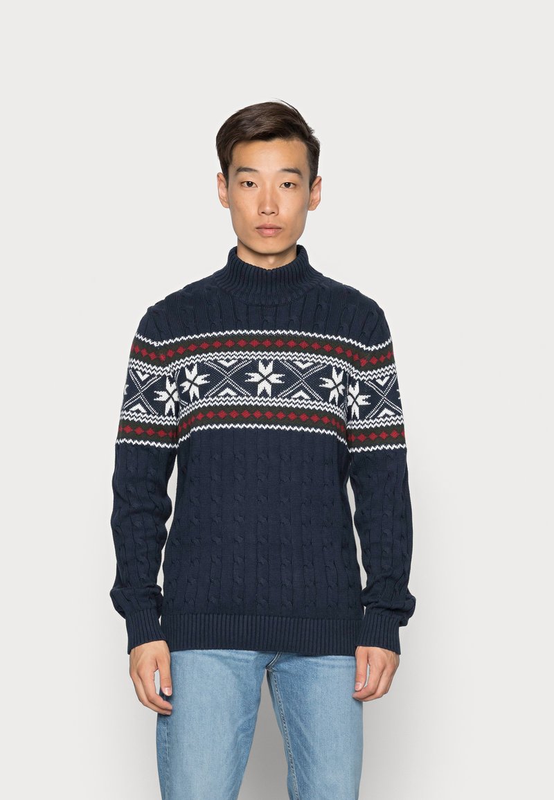 Selected Homme SLHFLAKE CABLE - Džemperis - sky captain