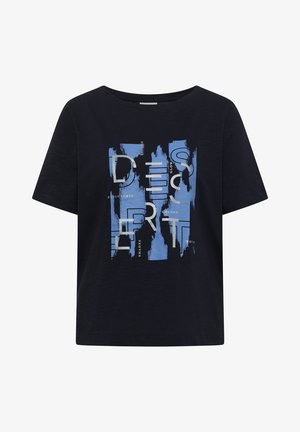 Cecil, T-SHIRT MIT RUNDHALS UND FRONTPRINT - Camiseta estampada - urban dark blue